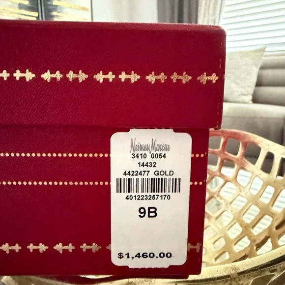 🤩✨RENE CAOVILLA Cleo Snake embellished sandal black leather rhinestone heels 9 - Picture 13 of 13